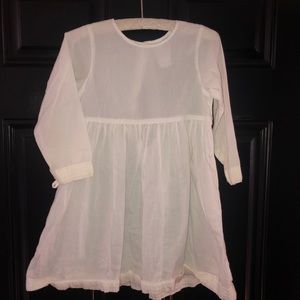 Underdress!!! Girls long sleeve slip w collar, beautiful to layer under a dress!